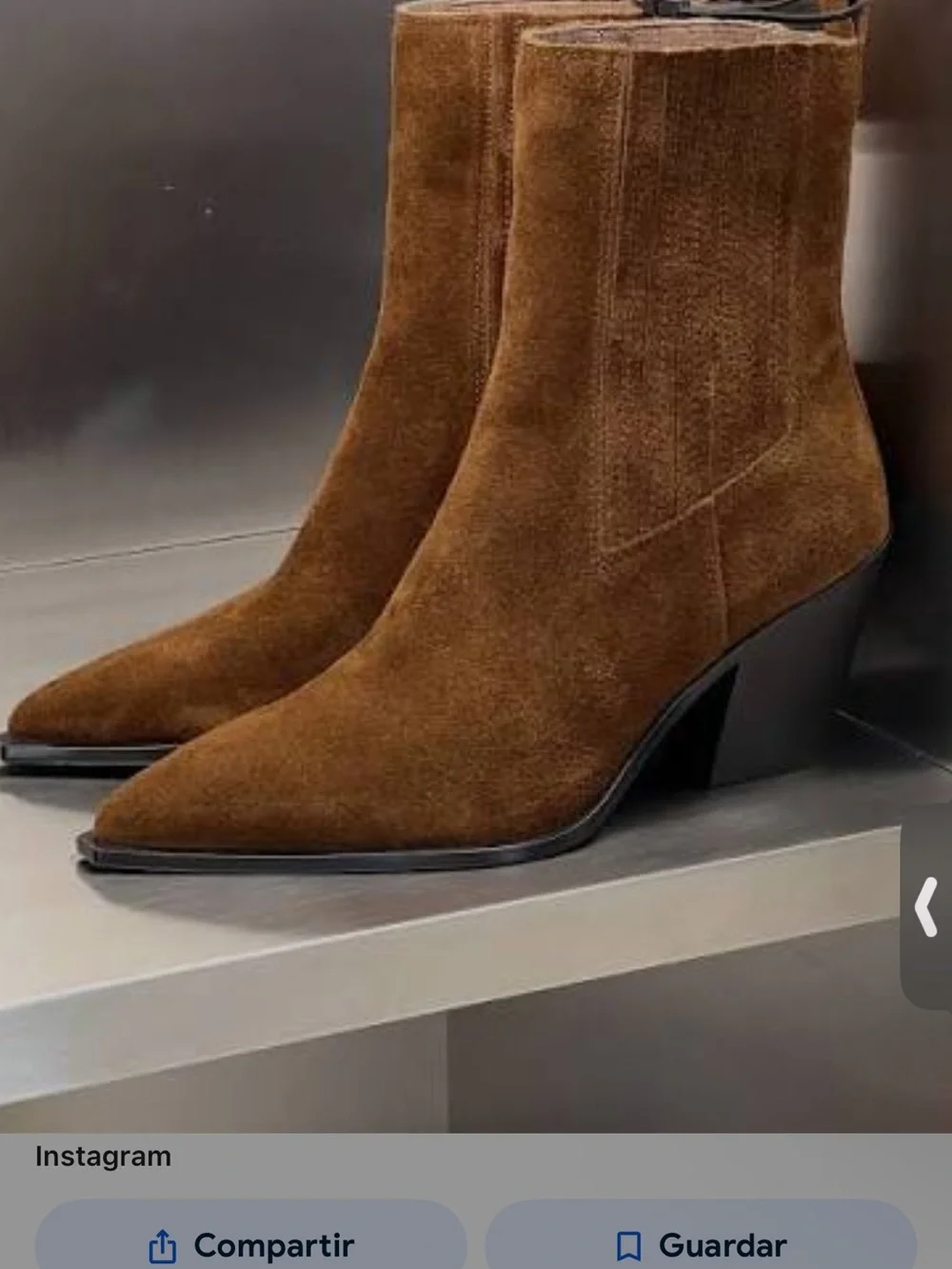 Zara Dark Brown Suede Pointed-Toe Ankle Boots